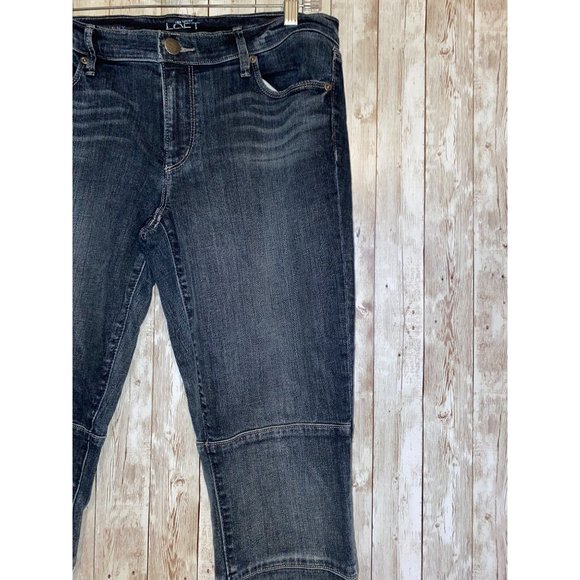 Women's Ann Taylor Loft Modern Skinny Zipper Ankle Jeans Size 28/6 - Picture 3 of 15